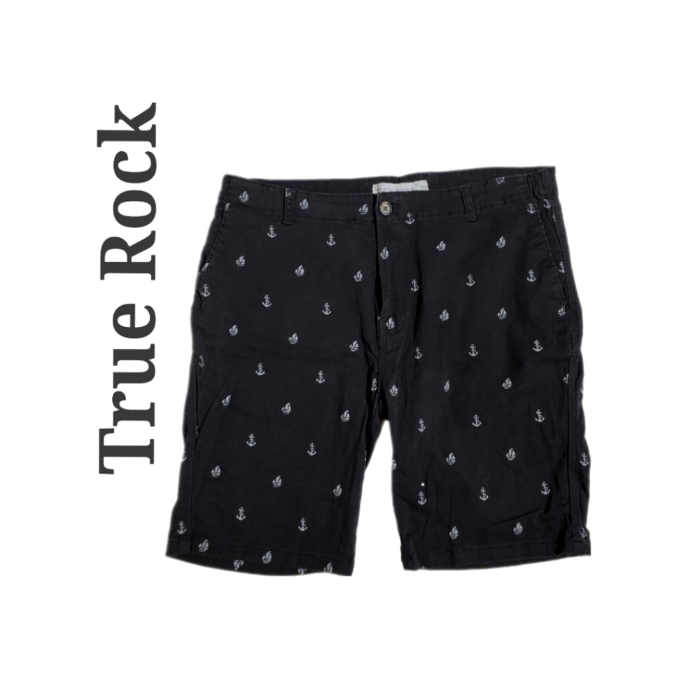 💜 Mens True Rock Men Shorts Stretch Flexwear Beach Preppy Shorts Size 38
